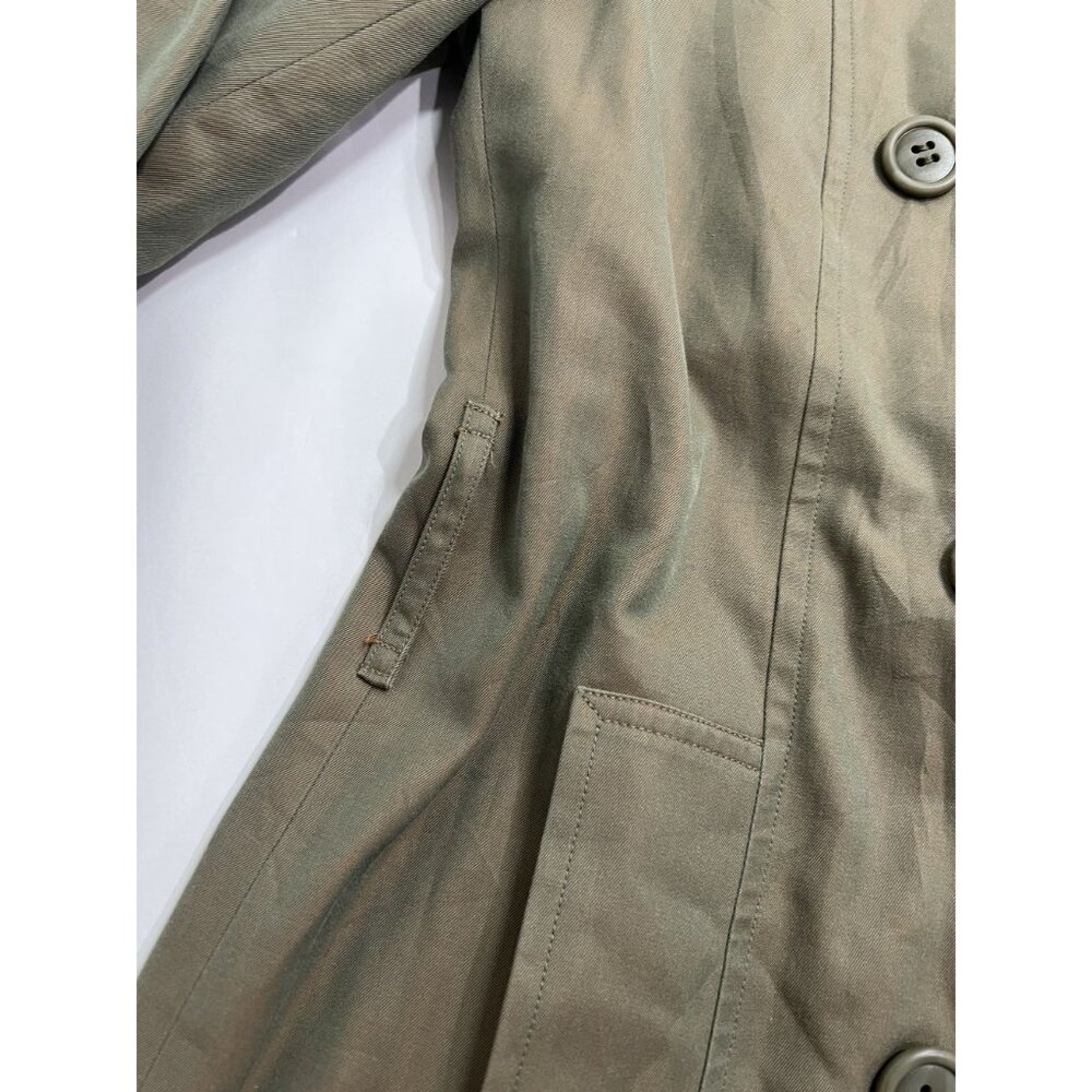 Burberry Burberrys Vintage Trench Coat in Khaki Green - Picture 2 of 5